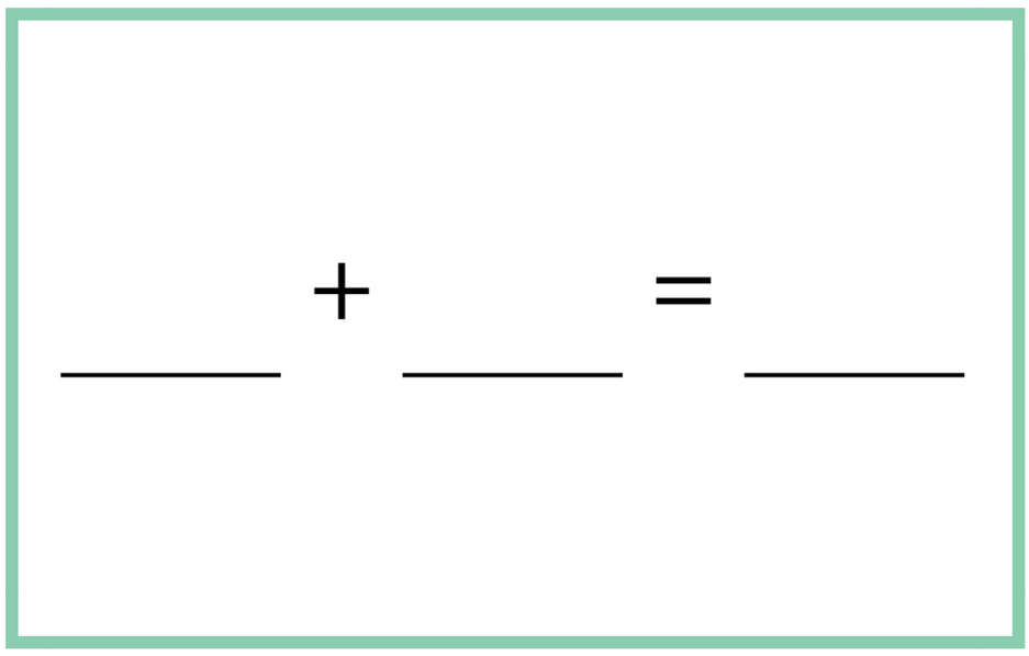 Number Sentence Template